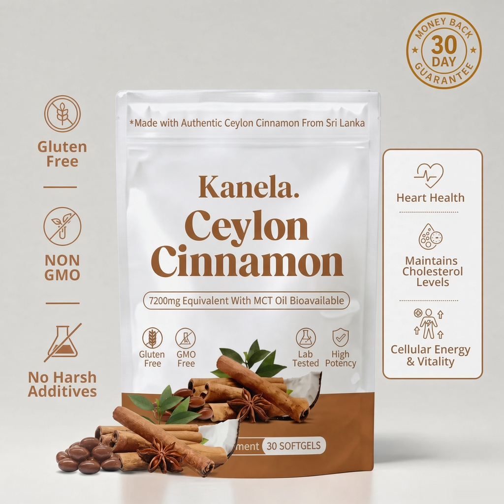 Kanela Ceylon Cinnamon softgels, 30 softgels