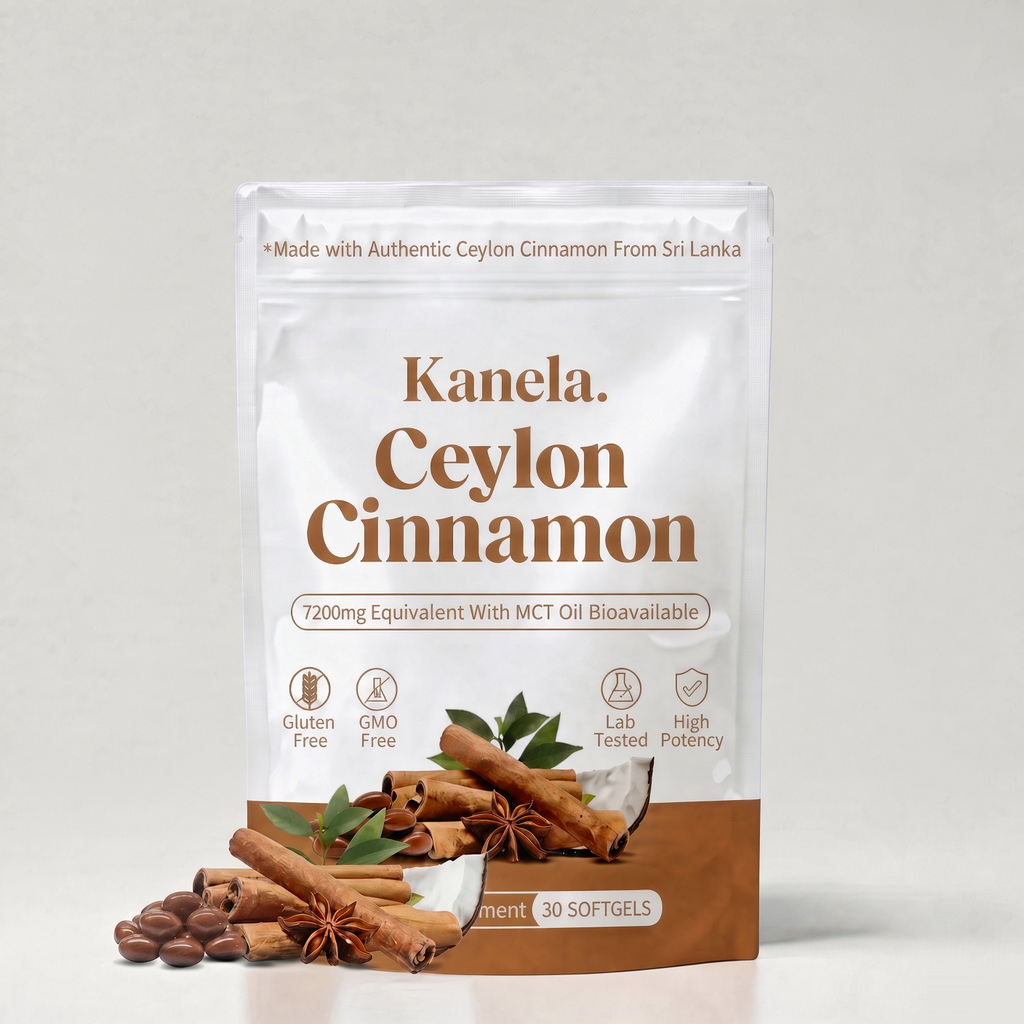 Kanela Ceylon Cinnamon softgels pouch